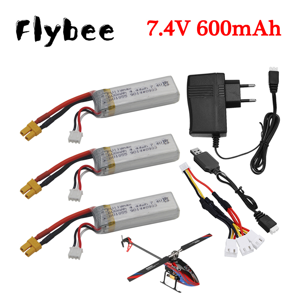 Drone Battery Charger - Batteria Lipo da 7,4 V 600