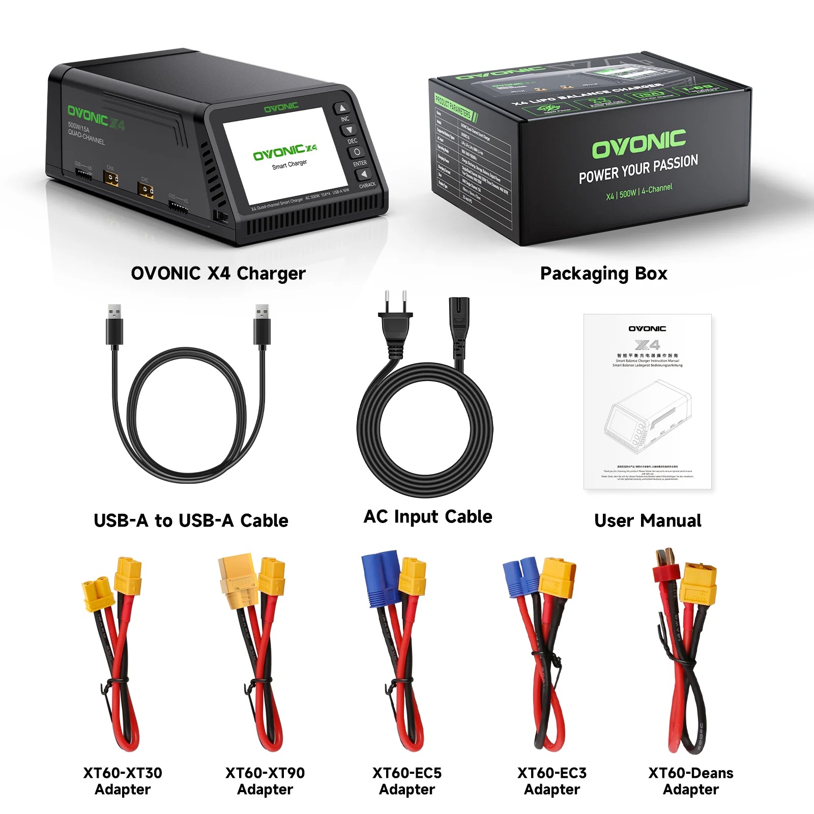 Drone Battery Smart - Caricabatterie Intelligente Ovonic X4 AC500W a