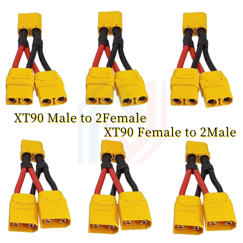 Drone Battery Connector - Connettore Batteria Parallelo XT90 Maschio/Femmina, Cavo