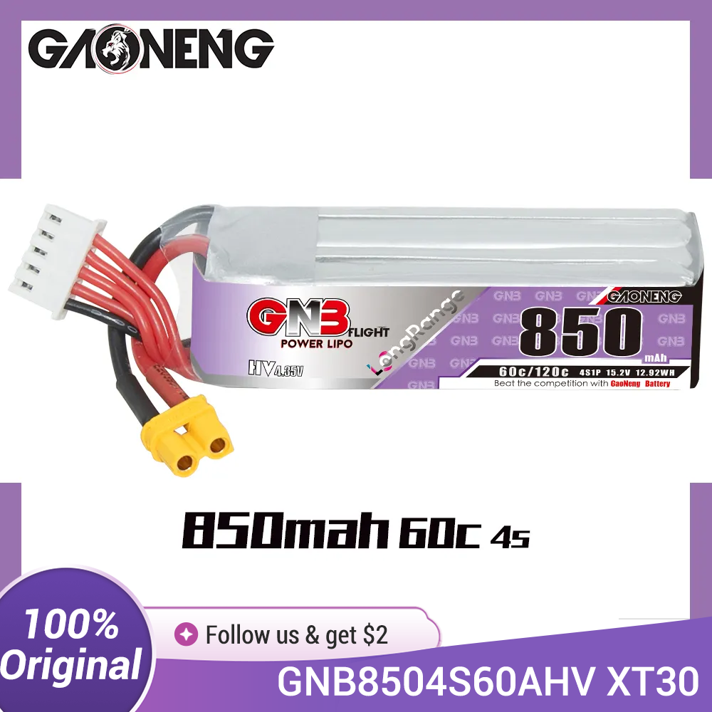 GAONENG GNB LiPo Batteria 850m - Drone Battery Connector recensione e prezzo