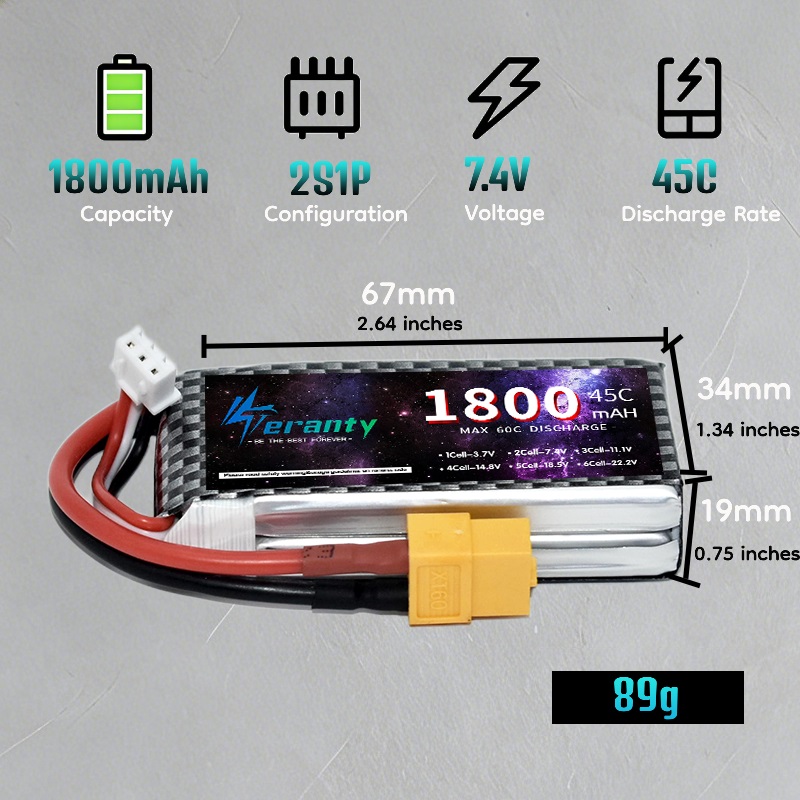 Batteria Lipo TERANTY 2S 3S 4S - Drone Battery Lipo recensione e prezzo