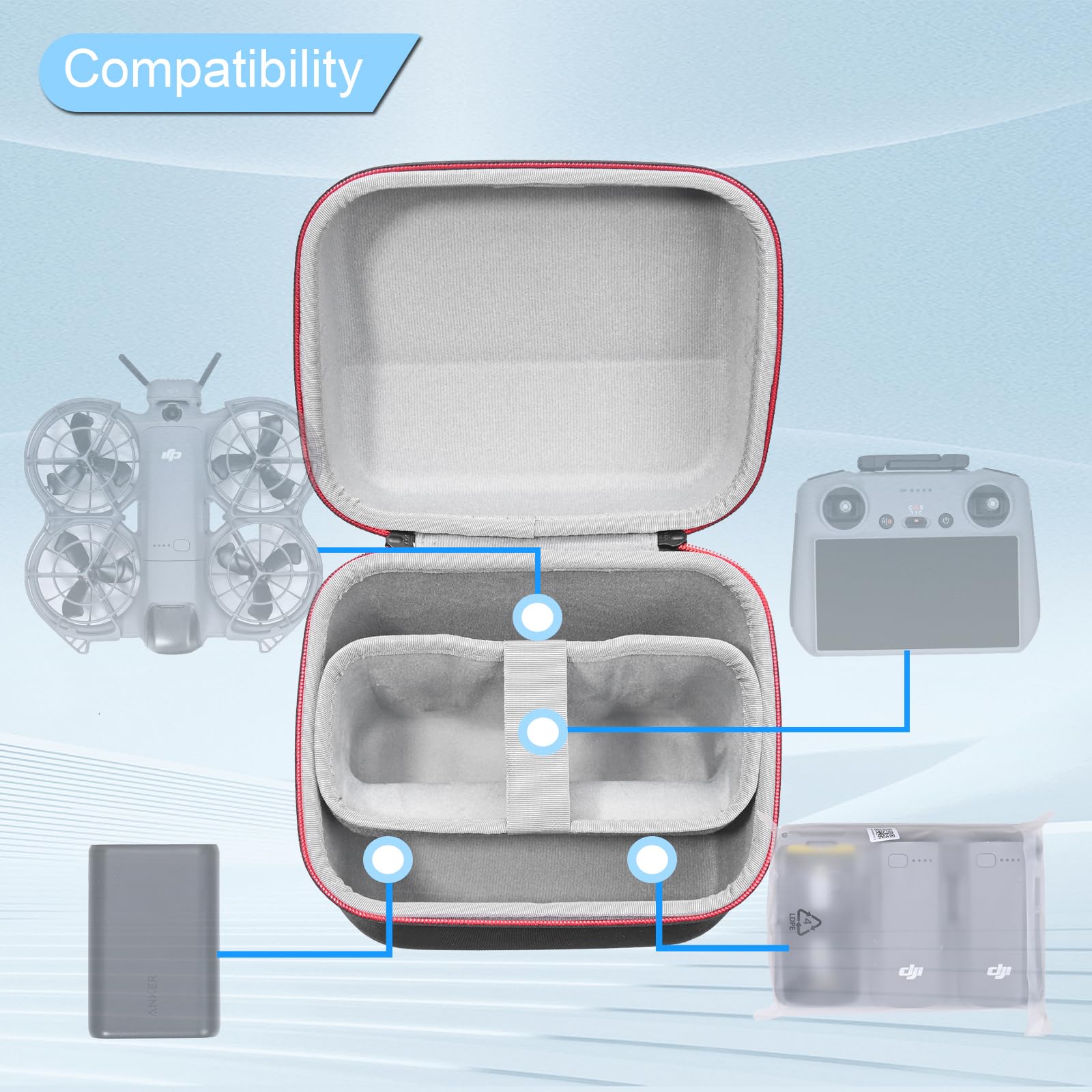 Borsa Portatile per DJI Neo 2  - Drone Battery Bag recensione e prezzo